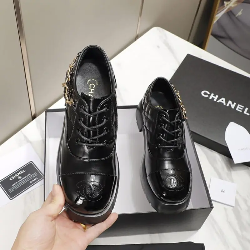 chanel cuir chaussures pour femme s_1245bb22